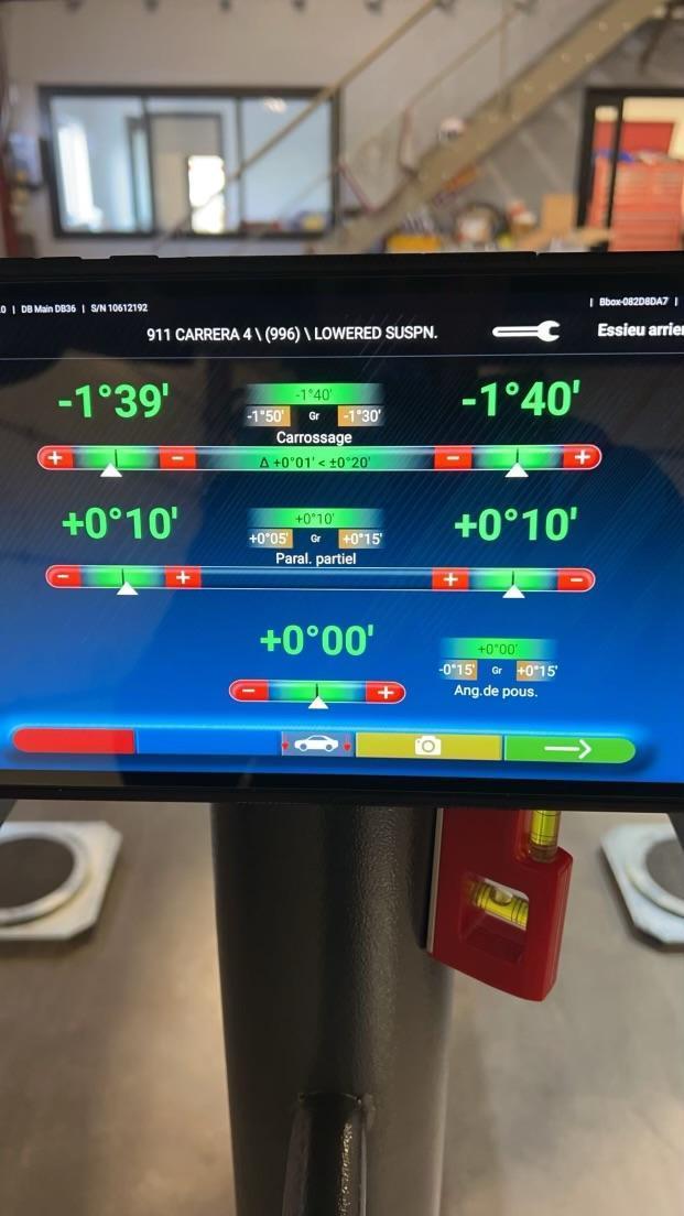 REGLAGES PARALELLISME ET GEOMETRIE